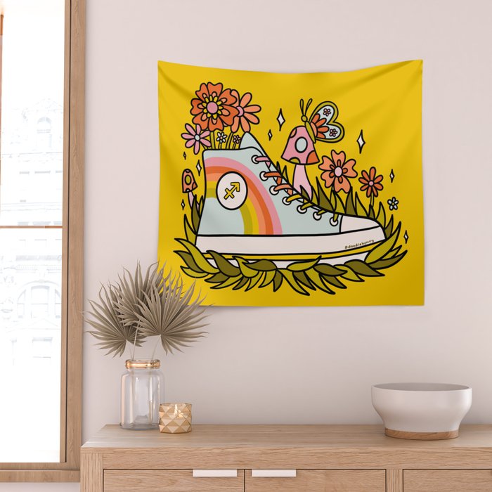 Sagittarius Sneaker Wall Tapestry Gallery Image 2