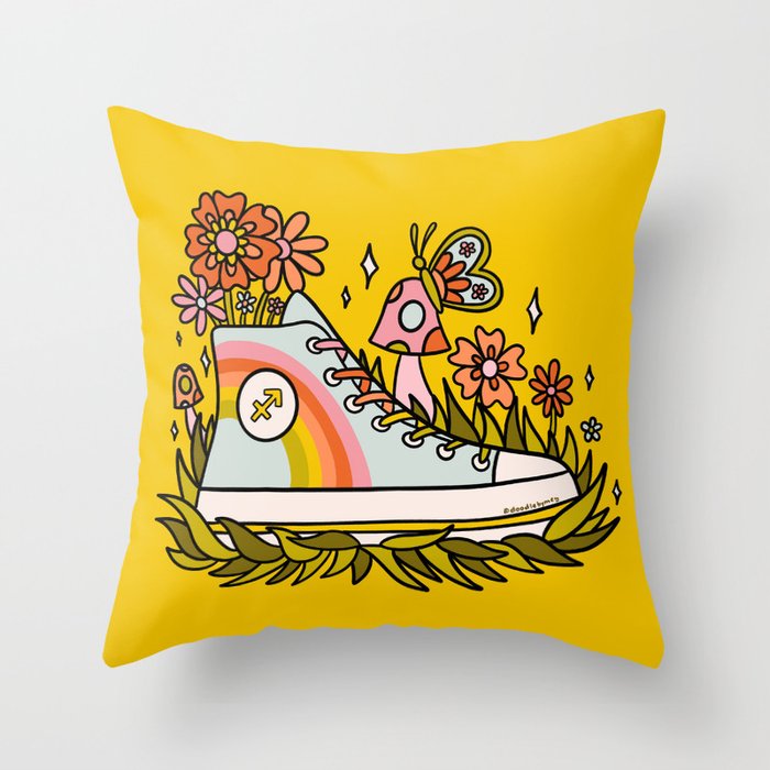 Sagittarius Sneaker Throw Pillow Gallery Image 6
