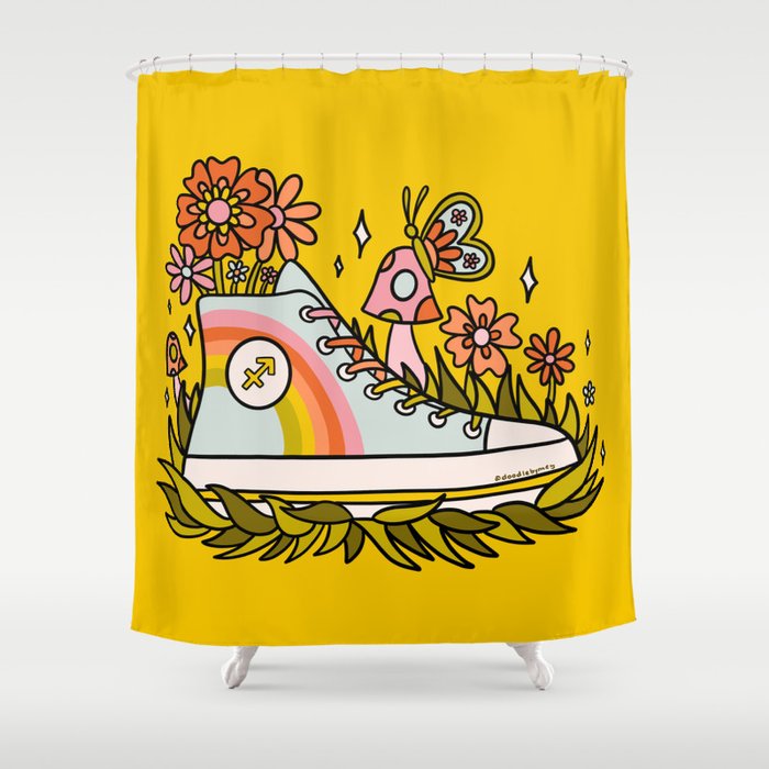 Sagittarius Sneaker Shower Curtain Gallery Image 1