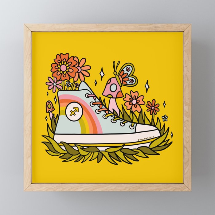 Sagittarius Sneaker Mini Art Print Gallery Image 1