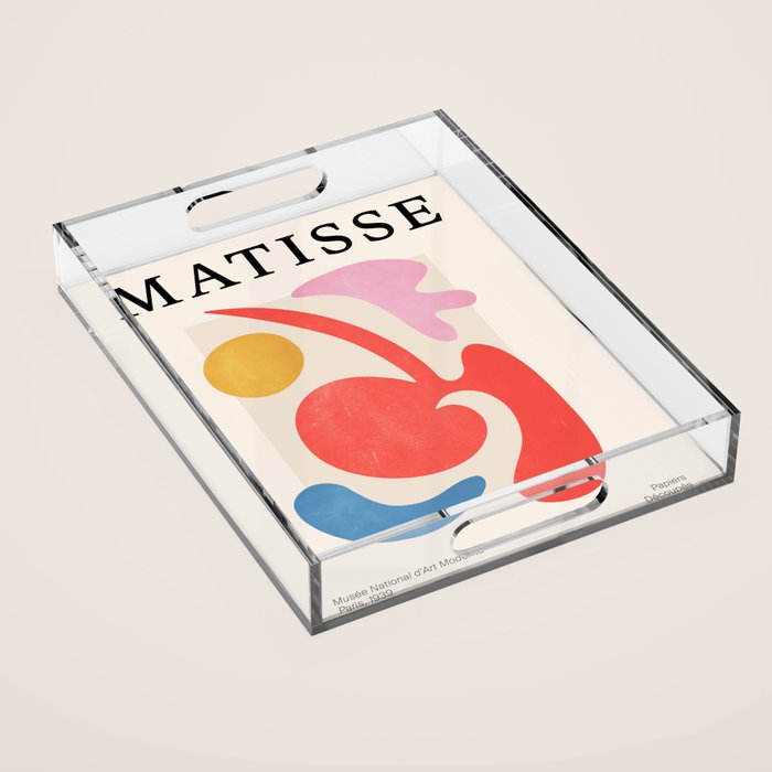 Abstract Shapes: Matisse Paper Cutouts III Acrylic Tray Gallery Image 1
