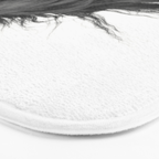 Wild Horse, Black and White Photography Bath Mat Gallery Image 3