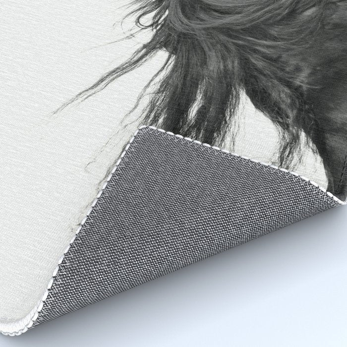 Wild Horse, Black and White Photography Rug Gallery Image 4