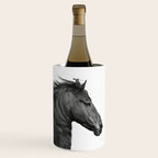 Wild Horse, Black and White Photography Wine Chiller Gallery Image 3