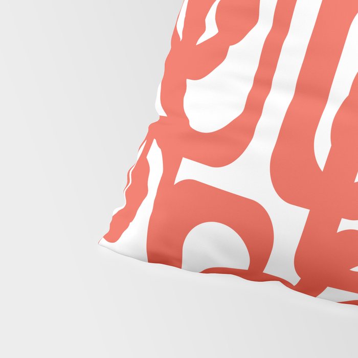 Mid Century Modern Loop Pattern in Burnt Orange Pillow Sham Gallery Image 4