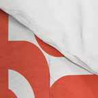 Mid Century Modern Loop Pattern in Burnt Orange Comforter Gallery Image 4