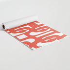 Mid Century Modern Loop Pattern in Burnt Orange Yoga Mat Gallery Image 2