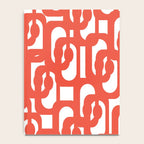 Mid Century Modern Loop Pattern in Burnt Orange Notebook Gallery Image 4