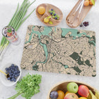 Boston City Map of the United States - Vintage Cutting Board Gallery Image 2