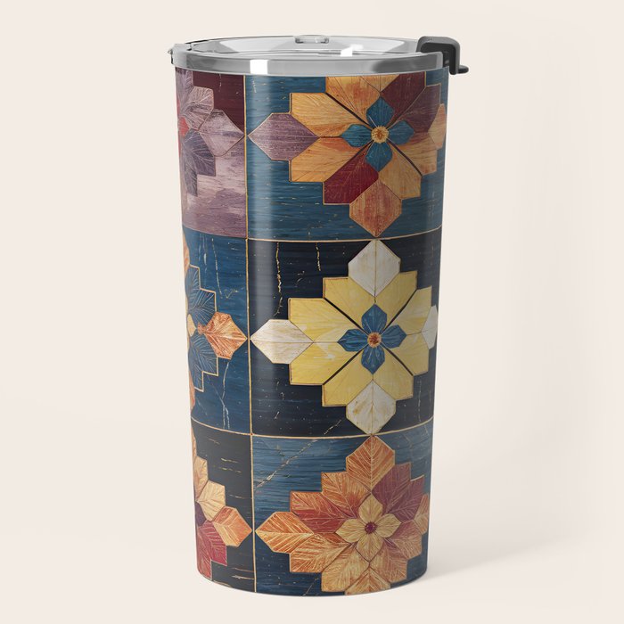 Amethyst Trail Patchwork Travel Mug Gallery Image 2