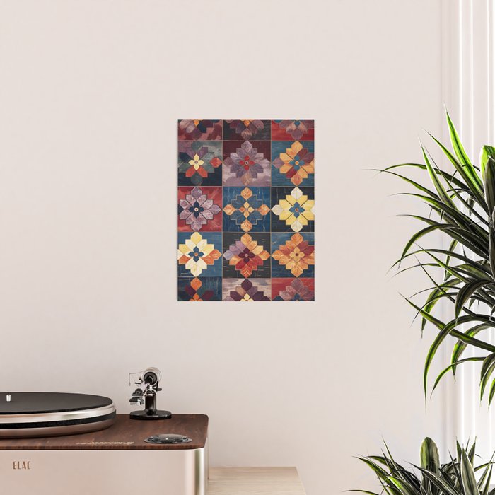 Amethyst Trail Patchwork Poster Gallery Image 2