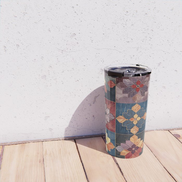 Amethyst Trail Patchwork Travel Mug Gallery Image 4