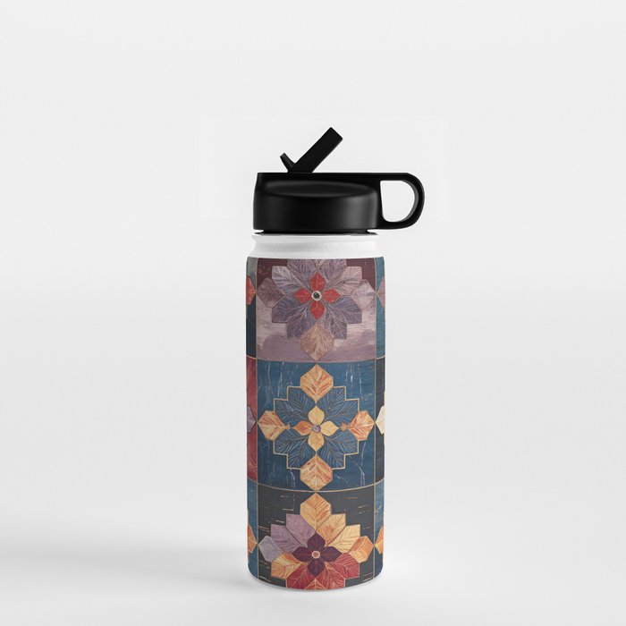 Amethyst Trail Patchwork Water Bottle Gallery Image 1