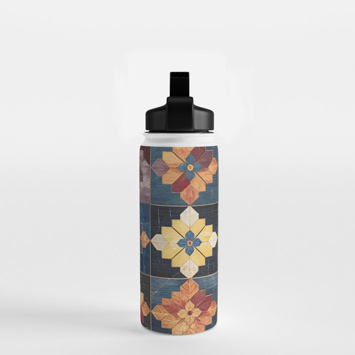 Amethyst Trail Patchwork Water Bottle Gallery Image 2