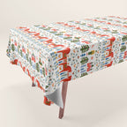 Scandinavian Fairytale - Green + Red Tablecloth Gallery Image 1