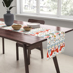 Scandinavian Fairytale - Green + Red Table Runner Gallery Image 2