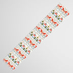 Scandinavian Fairytale - Green + Red Table Runner Gallery Image 3