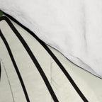 White flowers in black Comforter Gallery Image 4