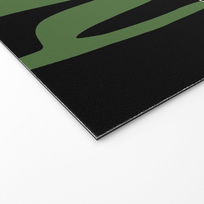 White flowers in black Welcome Mat Gallery Image 2