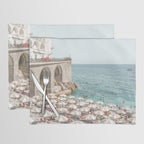 Marina Grande Beach Photo | Amalfi Coast Town In Italy Art Print | Summer Landscape Travel Photography Placemat Gallery Image 1