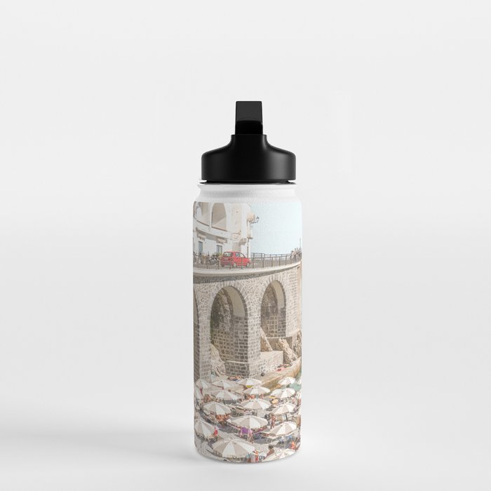 Marina Grande Beach Photo | Amalfi Coast Town In Italy Art Print | Summer Landscape Travel Photography Water Bottle Gallery Image 3