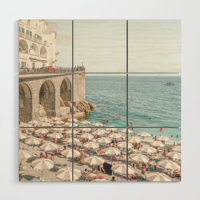 Marina Grande Beach Photo | Amalfi Coast Town In Italy Art Print | Summer Landscape Travel Photography Wood Wall Art Gallery Image 1