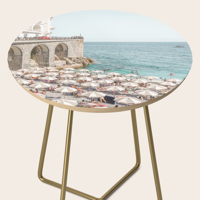 Marina Grande Beach Photo | Amalfi Coast Town In Italy Art Print | Summer Landscape Travel Photography Side Table Gallery Image 2