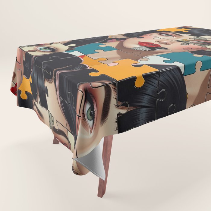 Puzzle Girl Lulu Tablecloth Gallery Image 1
