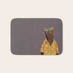 Cool Cat in Summer Shirt Bath Mat Gallery Image 1
