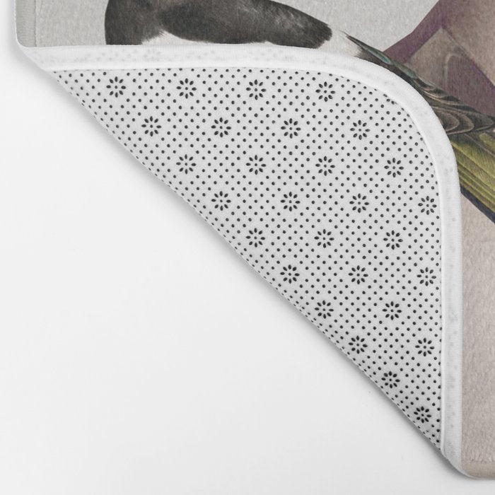 Lady with Birds 5 Bath Mat Gallery Image 2