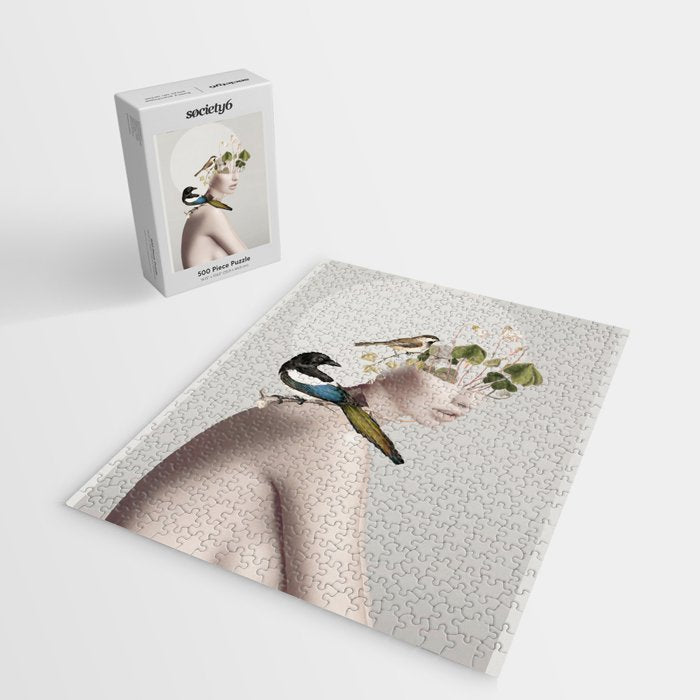 Lady with Birds 5 Jigsaw Puzzle Gallery Image 2