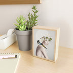 Lady with Birds 5 Mini Art Print Gallery Image 2