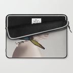 Lady with Birds 5 Laptop Sleeve Gallery Image 2