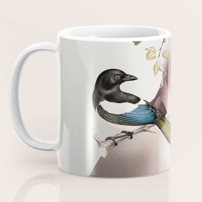 Lady with Birds 5 Coffee Mug Gallery Image 3