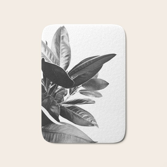Grandiflora II - bw Bath Mat Gallery Image 1
