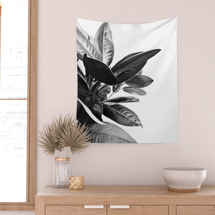 Grandiflora II - bw Wall Tapestry Gallery Image 2