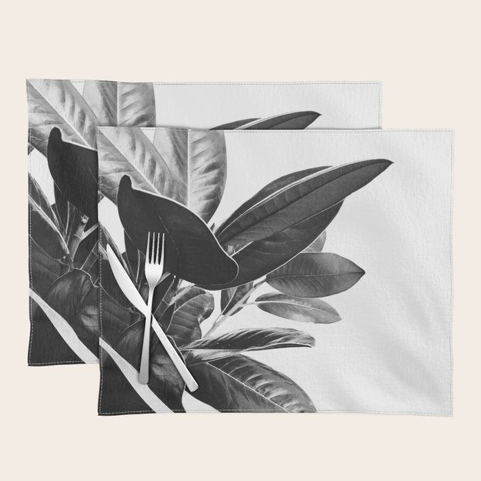 Grandiflora II - bw Placemat Gallery Image 1