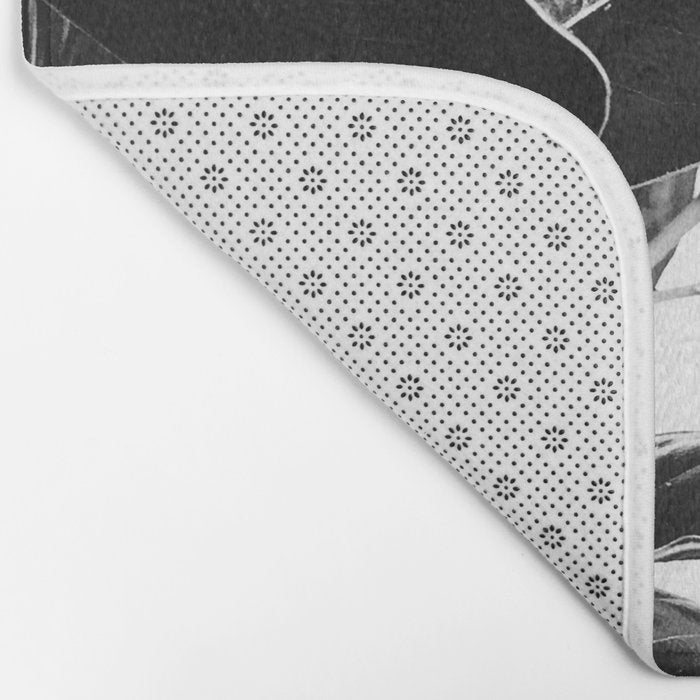 Grandiflora II - bw Bath Mat Gallery Image 2
