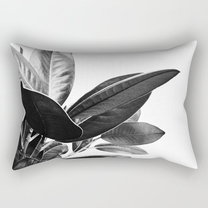 Grandiflora II - bw Rectangular Pillow Gallery Image 2
