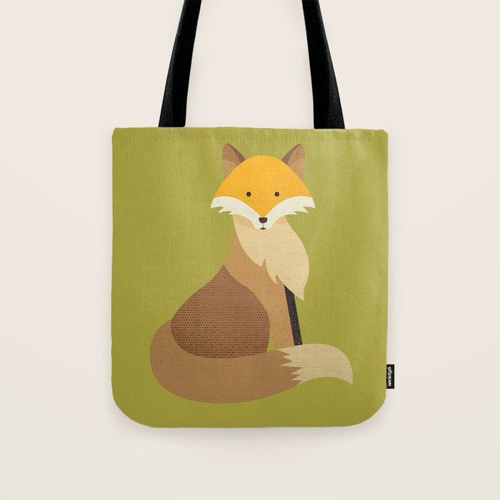 Whimsy Red Fox Tote Bag Gallery Image 1