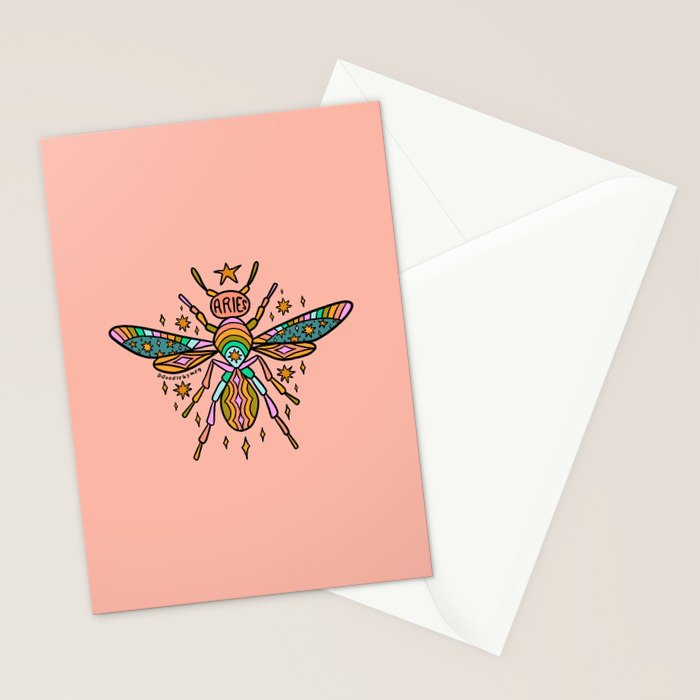 Aries Wasp Stationery Card Gallery Image 2