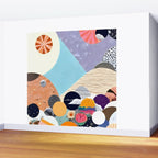 A Fantastic Journey, Graphic Collage Eclectic, Cutout Pop Art Contemporary, Snow Mountain Winter Textures Patterns, Geometric Digital Wall Mural Gallery Image 2