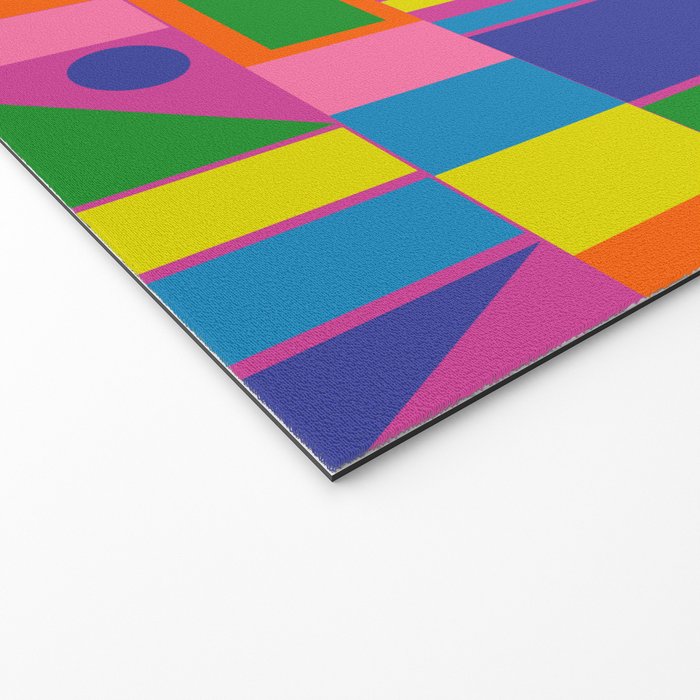 Colorful Mid Century Modern Modtastic Geometric Pattern Welcome Mat Gallery Image 2