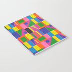 Colorful Mid Century Modern Modtastic Geometric Pattern Notebook Gallery Image 2