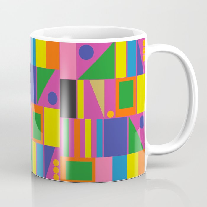Colorful Mid Century Modern Modtastic Geometric Pattern Coffee Mug Gallery Image 1