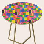 Colorful Mid Century Modern Modtastic Geometric Pattern Side Table Gallery Image 2