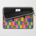 Colorful Mid Century Modern Modtastic Geometric Pattern Laptop Sleeve Gallery Image 2