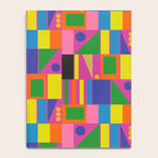 Colorful Mid Century Modern Modtastic Geometric Pattern Notebook Gallery Image 4