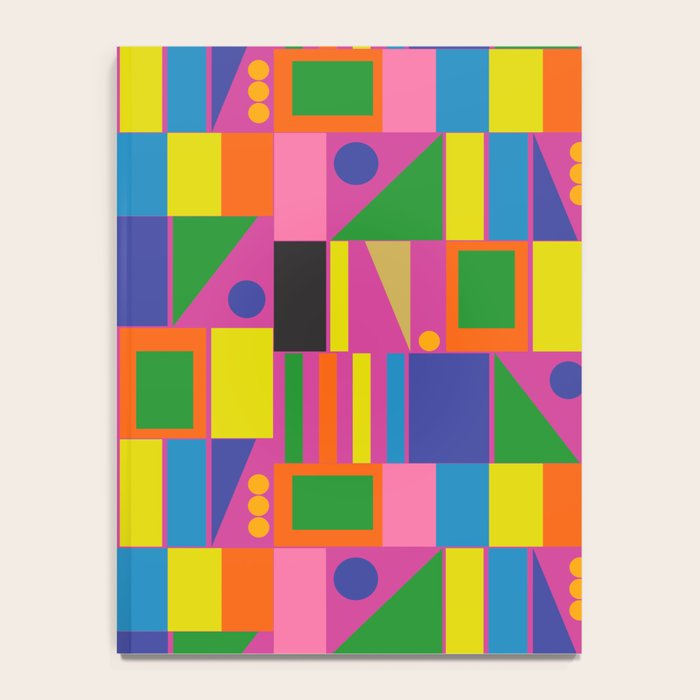 Colorful Mid Century Modern Modtastic Geometric Pattern Notebook Gallery Image 4