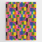 Colorful Mid Century Modern Modtastic Geometric Pattern Jigsaw Puzzle Gallery Image 1